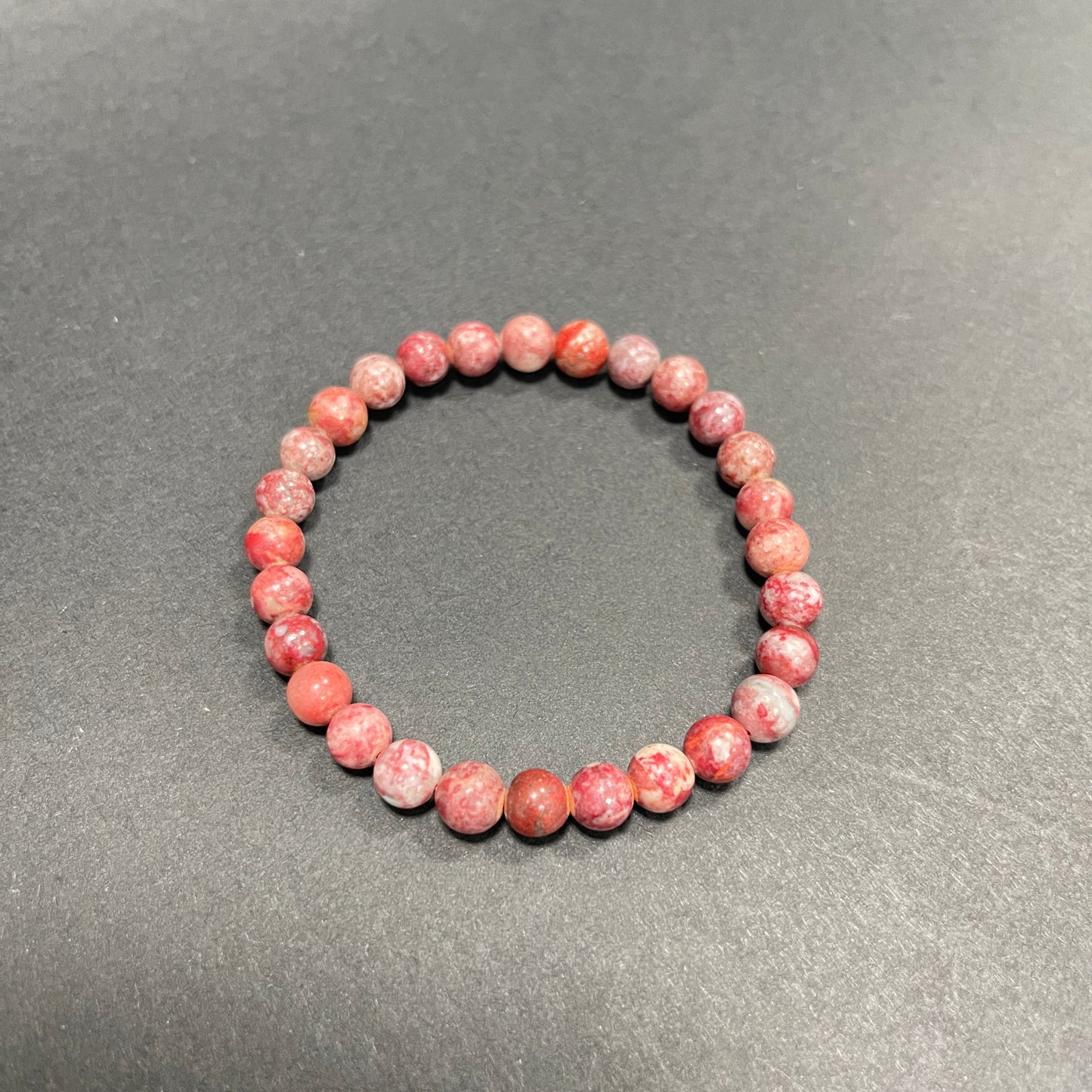Natural Cinnabar Stone Bracelet - Genuine Handcrafted Beads for Energy, Healing, and Style