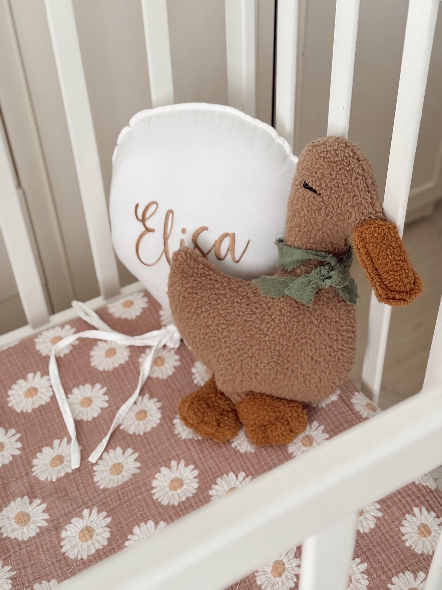 Kids Baby Sleeping Companion Luna Duck Pillow - Soft, Cuddly, & Comfortable Plush Duck for Infants, Sleep Aid Toy, Nursery Decor
