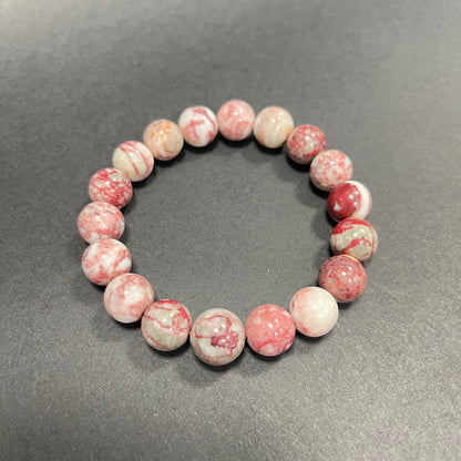 Natural Cinnabar Stone Bracelet - Genuine Handcrafted Beads for Energy, Healing, and Style